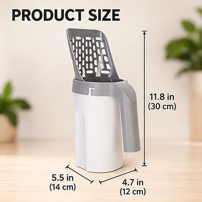 All-in-One Cat Litter Scoop & Waste Bin