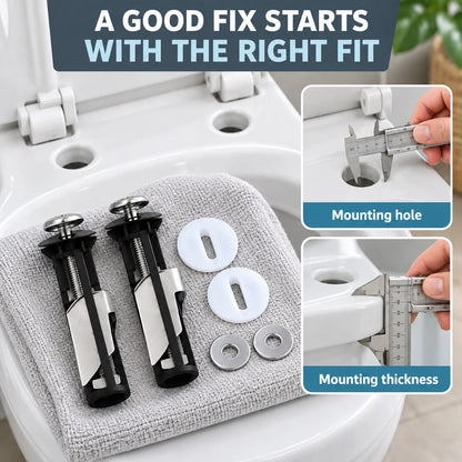 ⚙️Toilet Seat Fixing Kit – Replacement Bolts for a More Secure Seat
