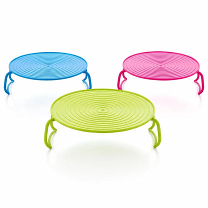 Foldable Microwave Plate Rack & Splatter Cover