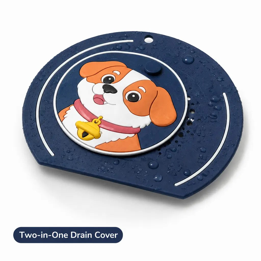 2-in-1 silicone drain cover close up