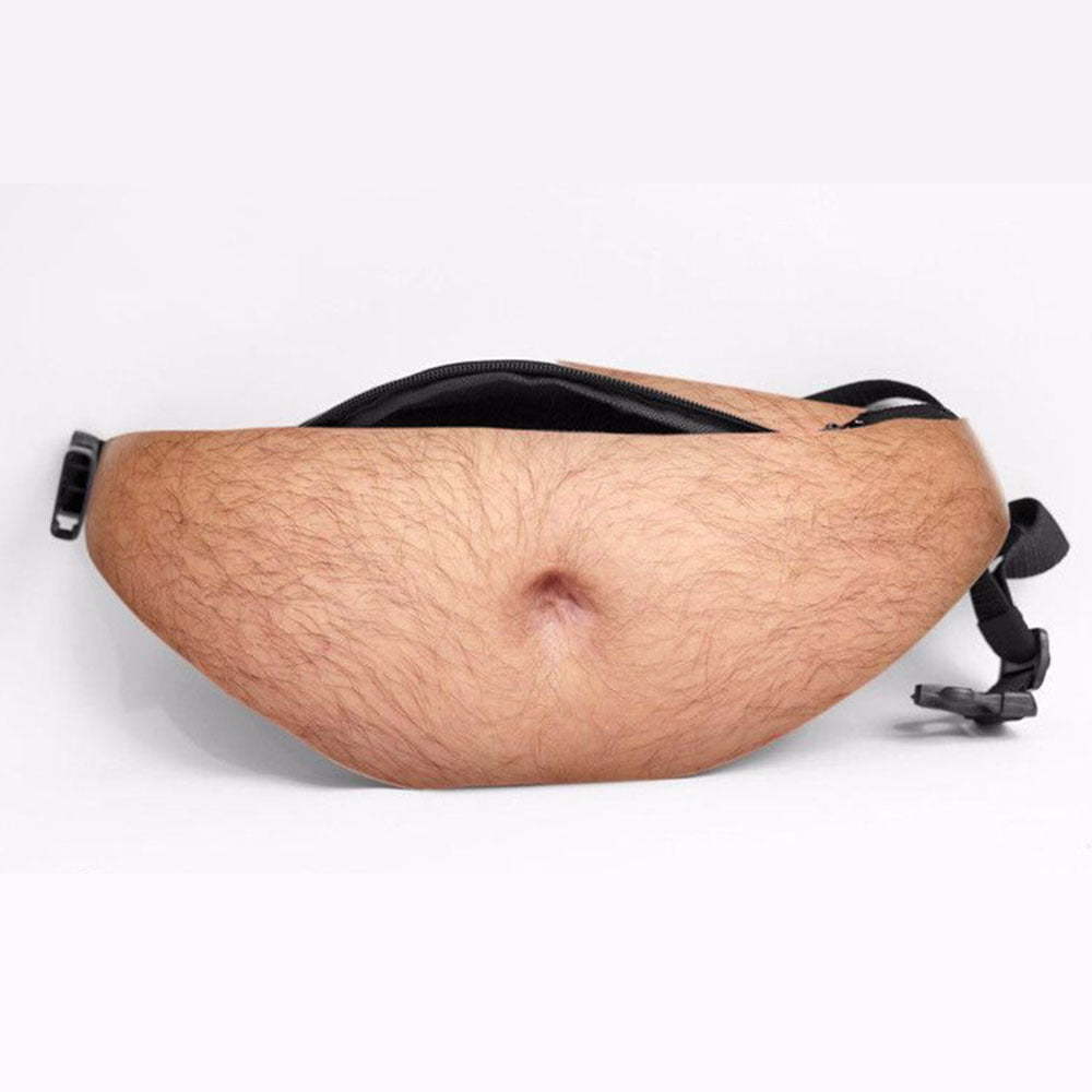 😂 Hilarious Fake Beer Belly Fanny Pack - The Ultimate Gag Gift & Prank Waist Bag 🍺