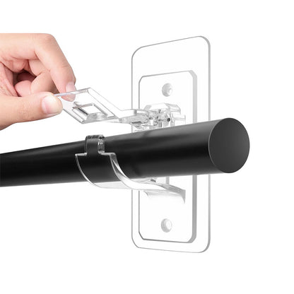 No-Drill Self Adhesive Curtain Rod Brackets