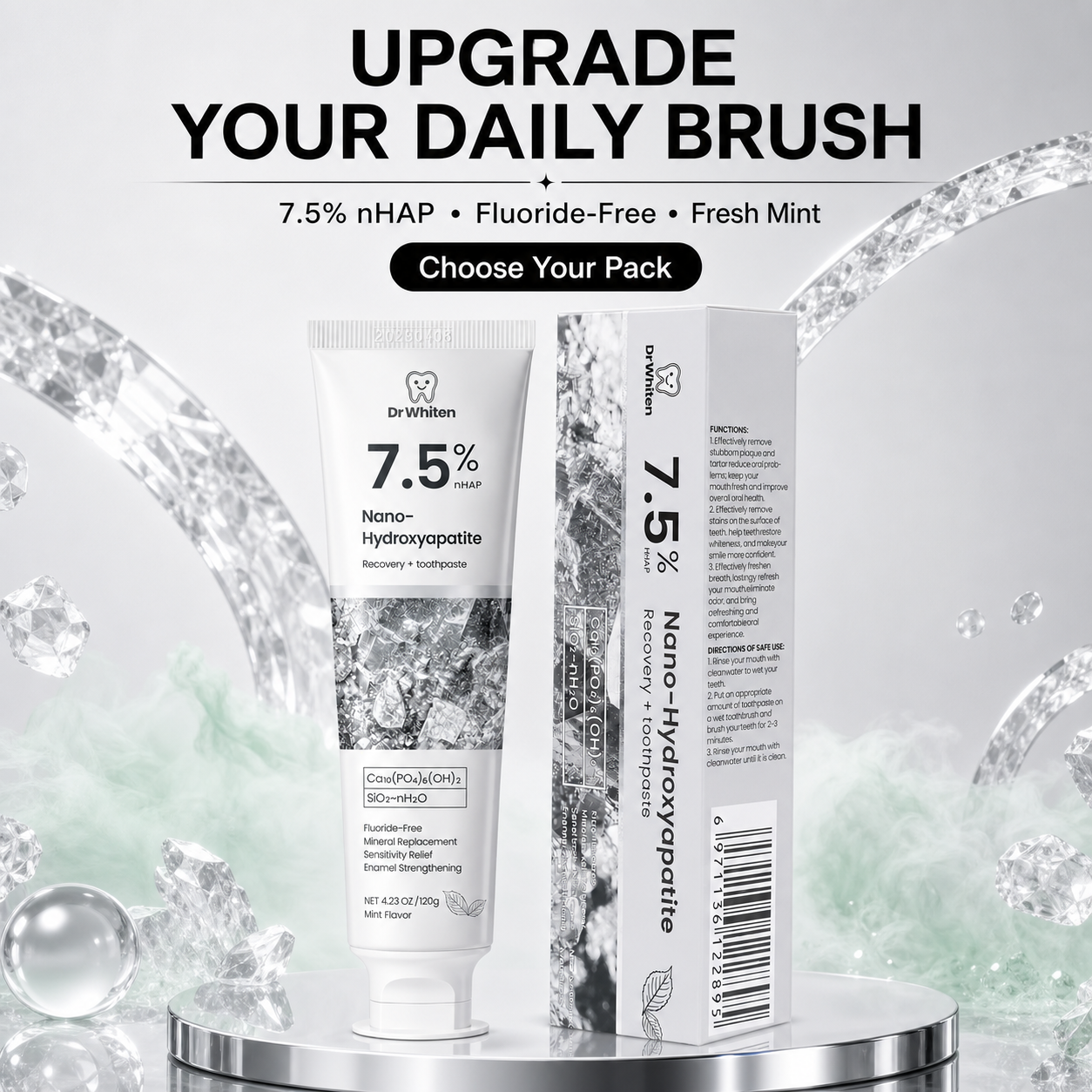 7.5% Nano-Hydroxyapatite Toothpaste