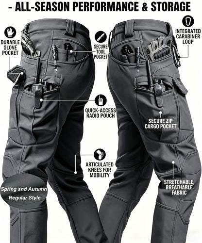 Men’s Tactical Pants – Stretch Waterproof Fabric, Durable Cargo Pants