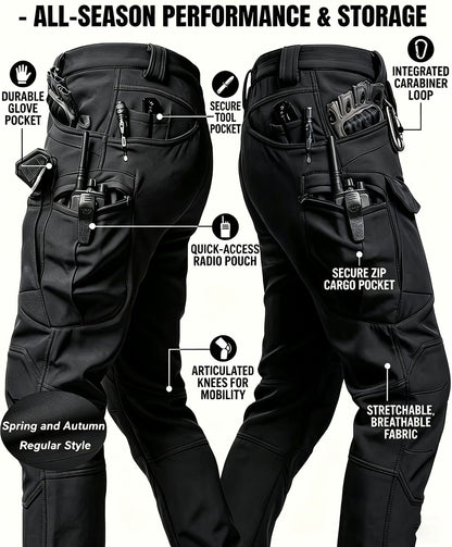 Men’s Tactical Pants – Stretch Waterproof Fabric, Durable Cargo Pants