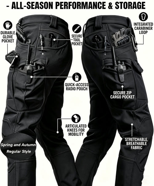 Men’s Tactical Pants – Stretch Waterproof Fabric, Durable Cargo Pants