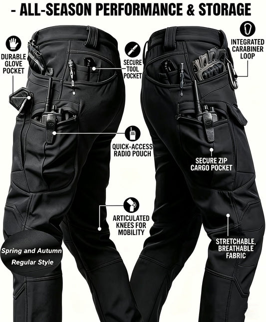 Men’s Tactical Pants – Stretch Waterproof Fabric, Durable Cargo Pants