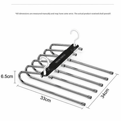 Space Saving 6-Layer Pants Hanger for Storage Organization