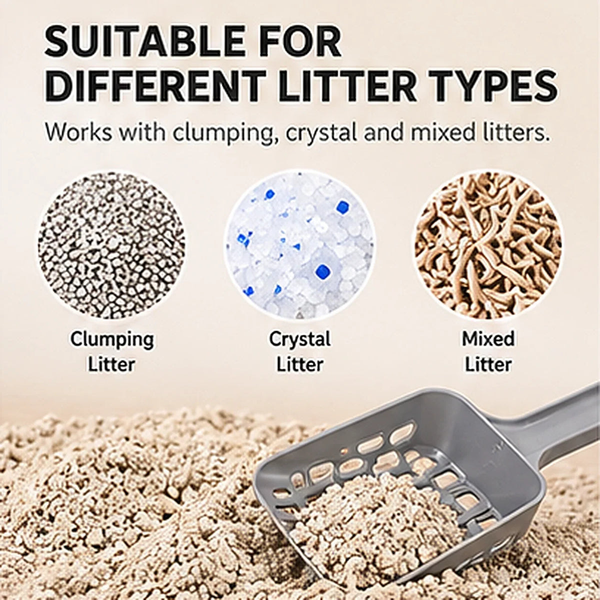 All-in-One Cat Litter Scoop & Waste Bin