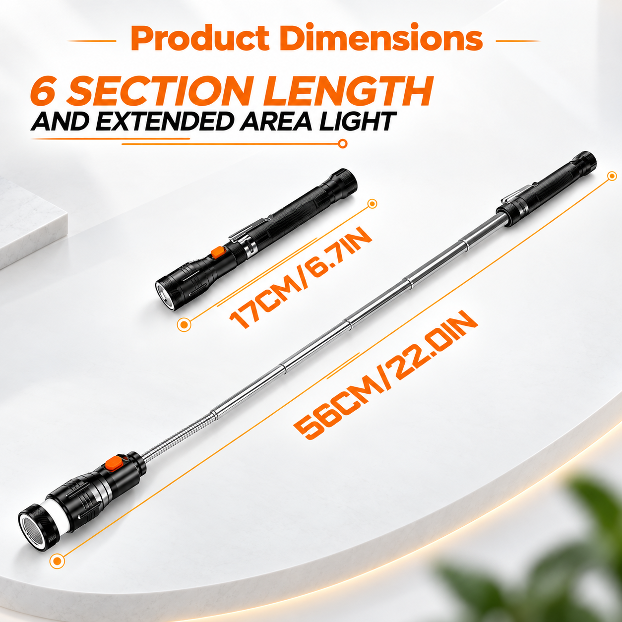 🧲Retractable Magnetic Pickup Tool - Retractable Magnet with LED Flashlight