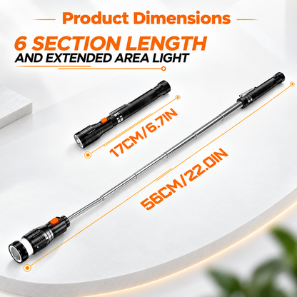 🧲Retractable Magnetic Pickup Tool - Retractable Magnet with LED Flashlight