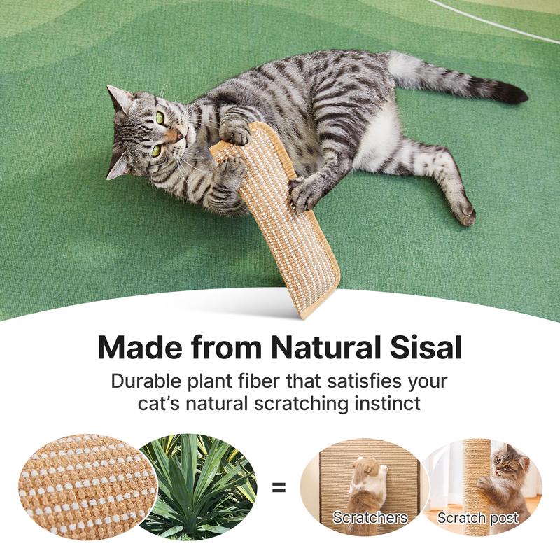 Natural Sisal Catnip Kicker Toy & Dental Pillow