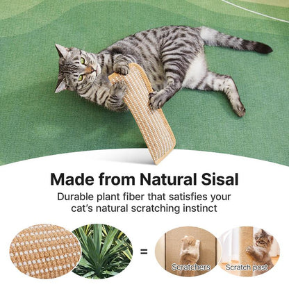 Natural Sisal Catnip Kicker Toy & Dental Pillow