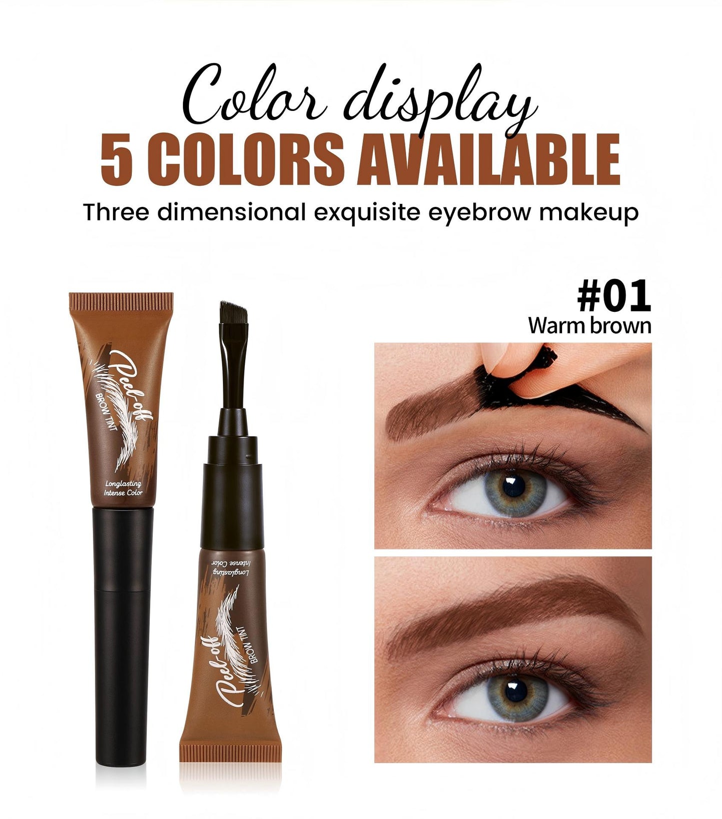 💧Long-Lasting Peel-Off Eyebrow Tint Gel - Waterproof & Sweatproof✨