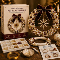 Starburst pearl beaded wreaths