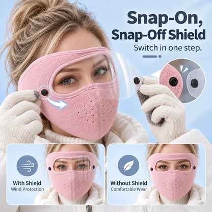Warm Breathable Face Cover for Winter Cycling & Trail Adventures