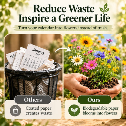 2027 Plantable Seed Calendar – A Calendar That Blooms After You Use It 🌱