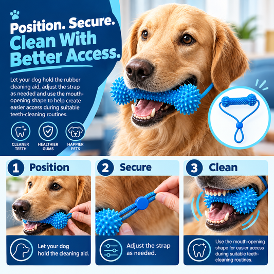 Durable Rubber Bone-Shaped Dog Chew Toy