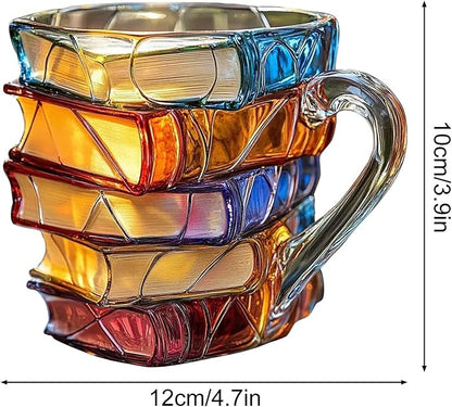 🌟Novelty 3D Painted Book Mug— Where Literature Meets Art in Your Morning Routine 📚☕