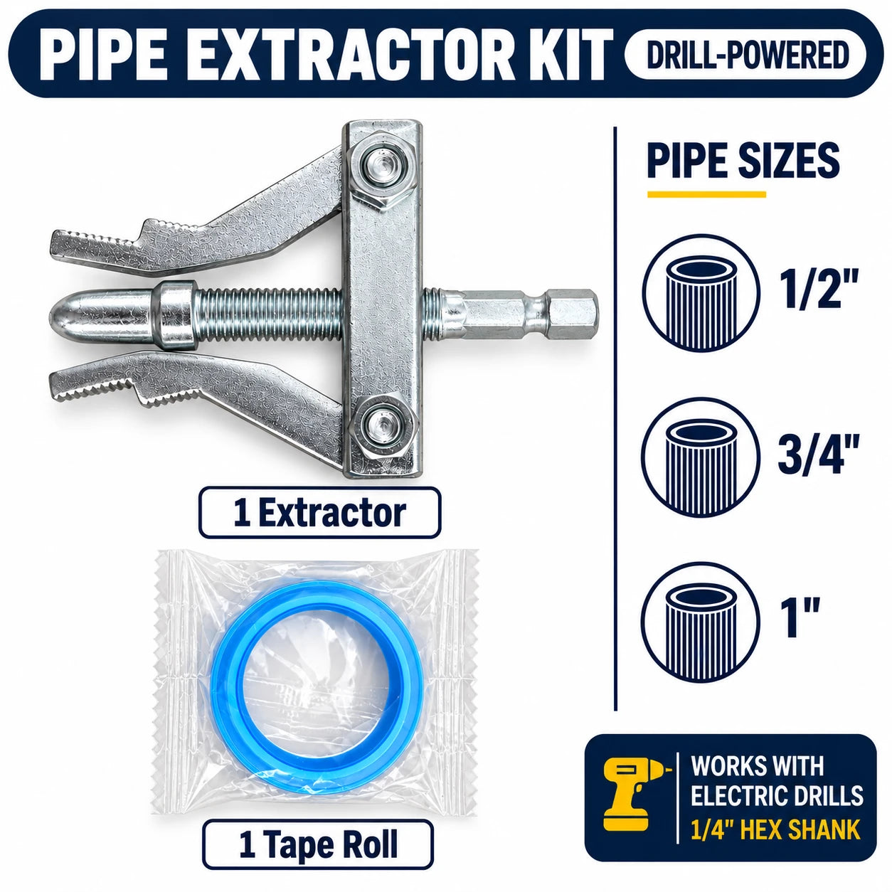Extractor + Thread Seal Tape