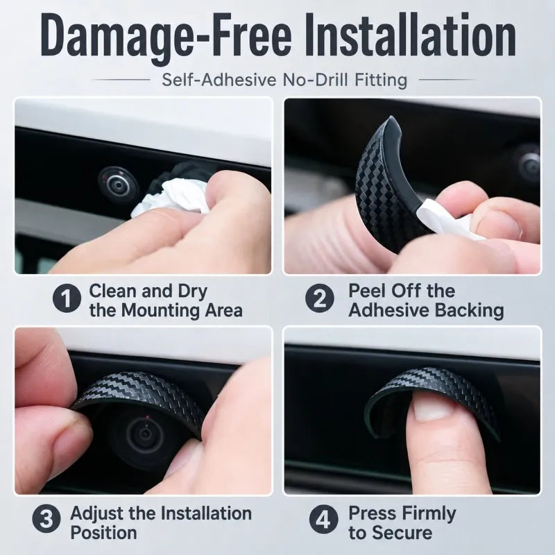 🌧️ Universal Car Camera Rain Shield – Clearer Rear View in Rain & Splash 🚗
