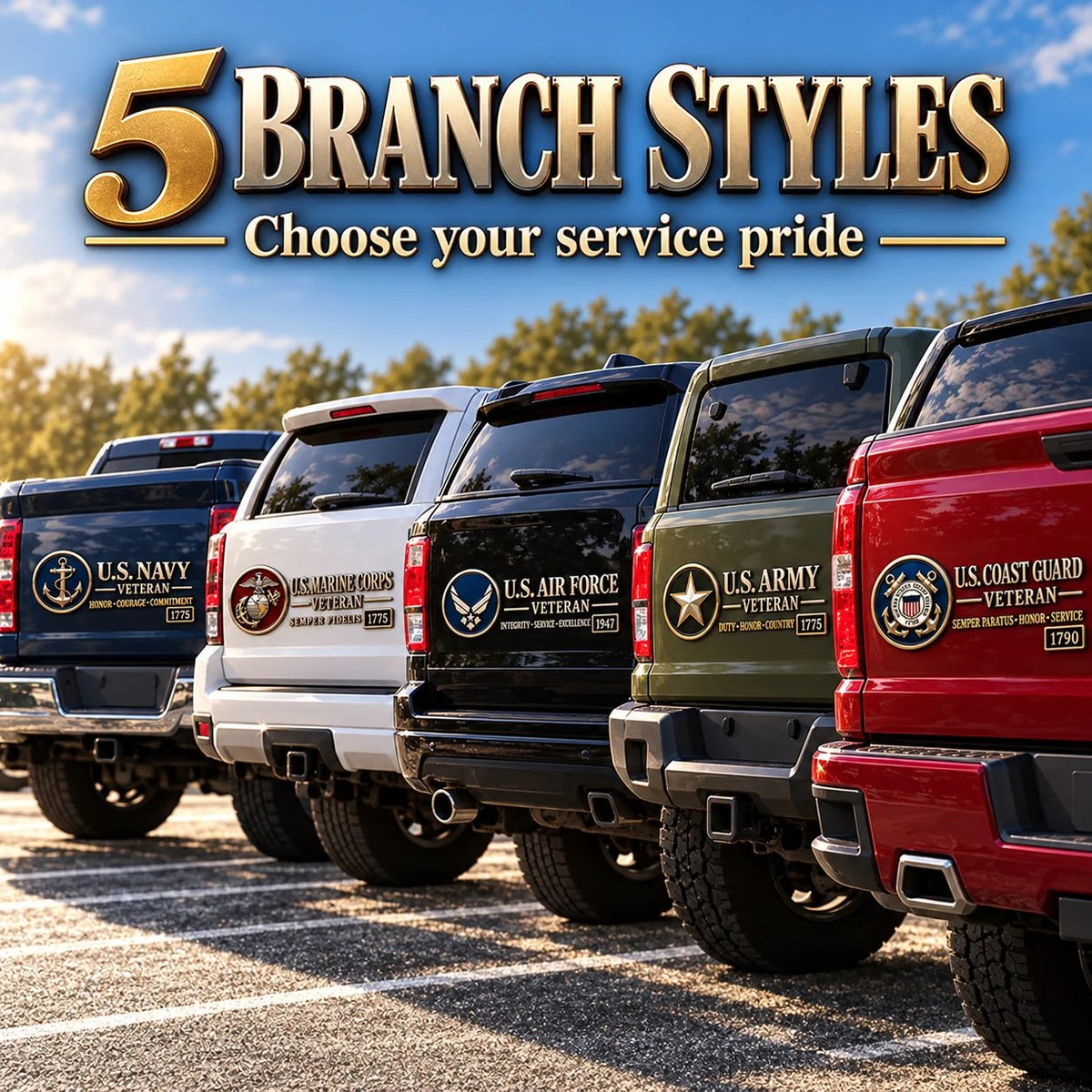 ✨3D Metal Veteran Honor Auto Badge | For daily driving & veteran gatherings