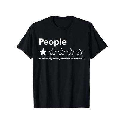 ⭐ "People: One Star" Funny Graphic T-Shirt