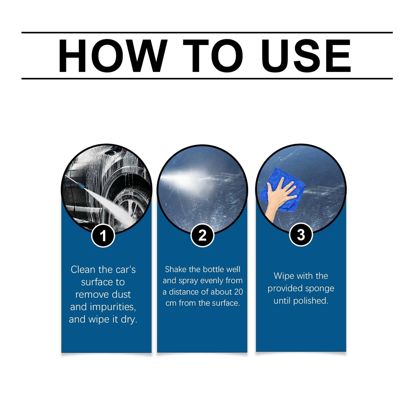 Nano automotive coating spraying – a professional spray coating with excellent hydrophobicity and UV protection.