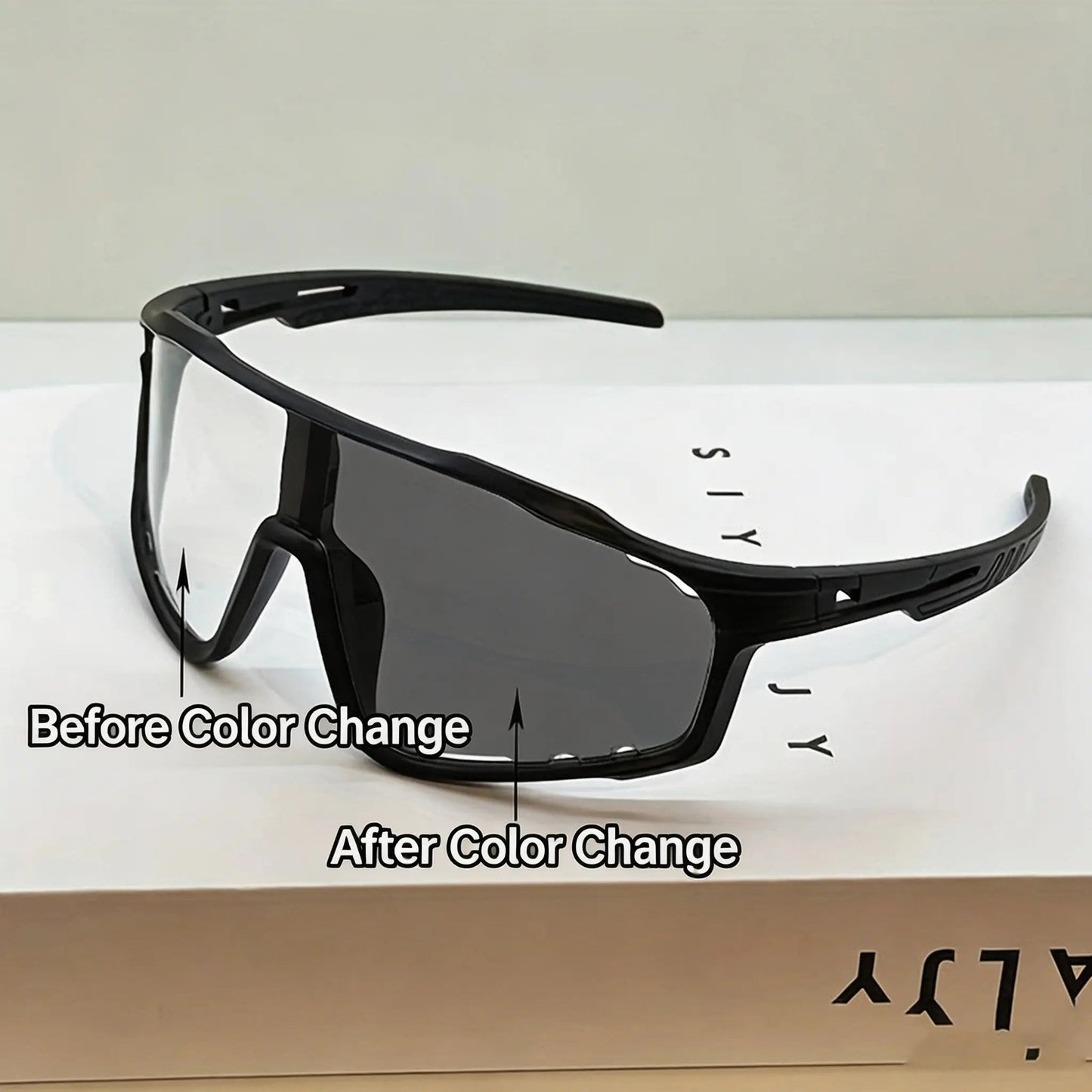 🕶️ UV400 Photochromic Polarized Safety Glasses ☀️ Anti-Glare Protection