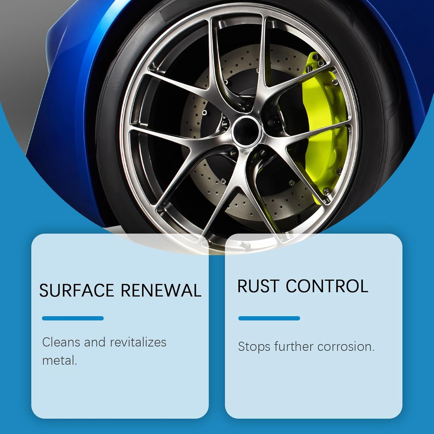 🔥Instant Automotive Rust Remover Spray (100ml) | Paint-Safe Iron Powder Cleaner for Wheels & Rims