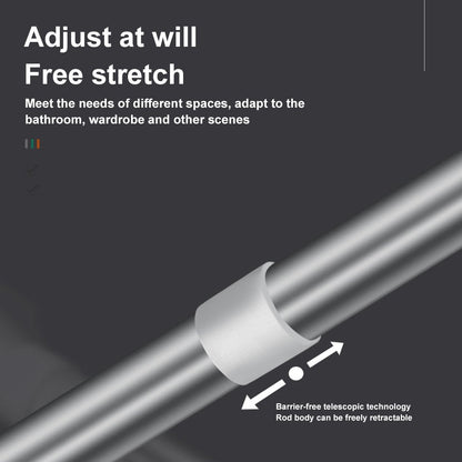 🏠 Drill-Free Adjustable Tension Rod – Instant Storage, Zero Wall Damage