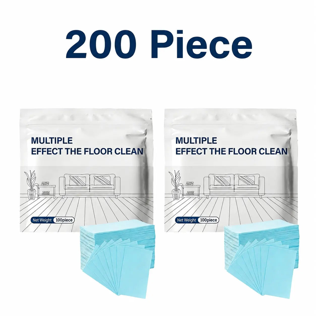 100 Piece Multi-Surface Antibacterial Cleaner for Hardwood, Tile & Laminate