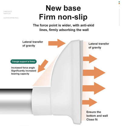 🏠 Drill-Free Adjustable Tension Rod – Instant Storage, Zero Wall Damage