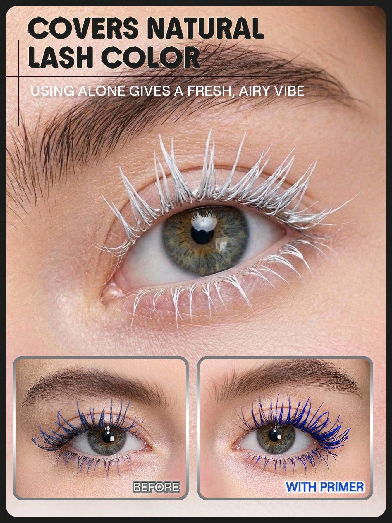 ☁️Crystal Shine Glitter Lash Topcoat - Diamond Sparkle Mascara✨
