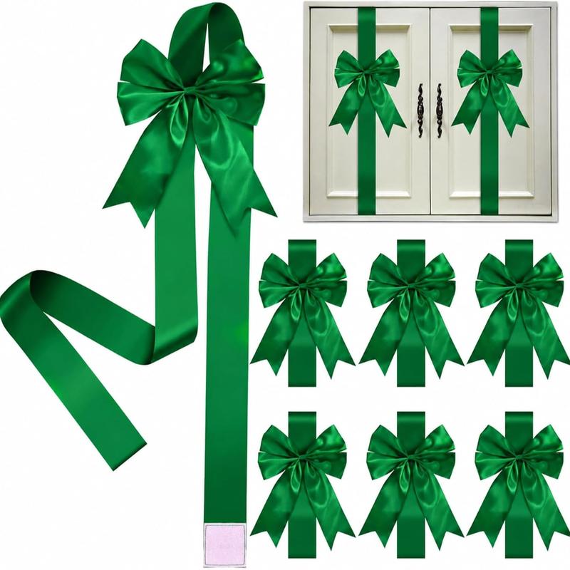 🎀Christmas Bow and Ribbon Decoration Set – Festive Door Decor and Home Decorations
