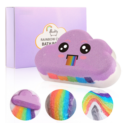🌈 Rainbow Aromatherapy Bath Bombs with Natural Essential Oils | BrandName✨