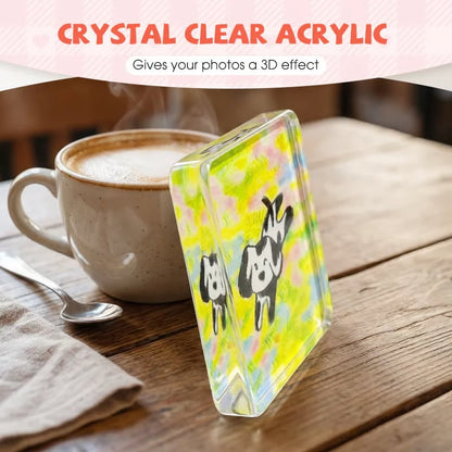 ✨DIY Clear Acrylic Fridge Magnets Set - 2"x2" Photo Frames (10/30 Pack)🎁