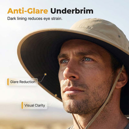 🌞Outdoor Sun Hat with Neck Flap | Breathable Wide Brim Fishing Cap✨