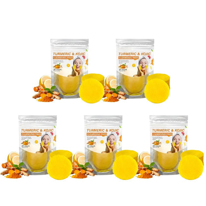 ✨Turmeric & Kojic Acid Cleansing Pads | Brightening & Glow (20 Count)🌿