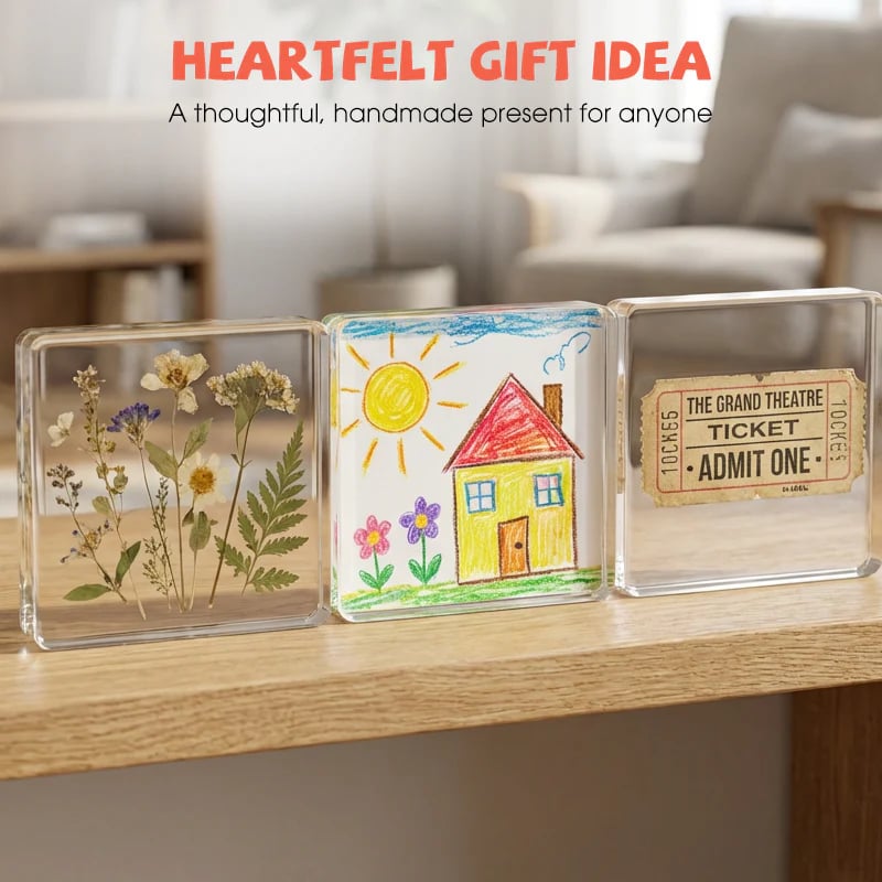 ✨DIY Clear Acrylic Fridge Magnets Set - 2"x2" Photo Frames (10/30 Pack)🎁