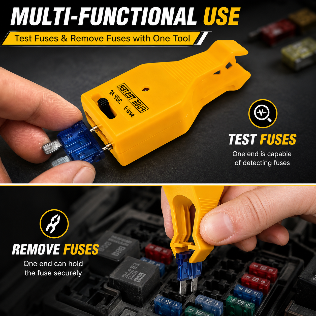⚙️2-in-1 Automotive Fuse Tester and Puller Tool with LED Indicator💡