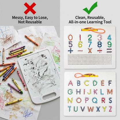✨Double-Sided Magnetic Tracing Board | Montessori Pre-Writing Toy