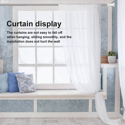 🏠 Drill-Free Adjustable Tension Rod – Instant Storage, Zero Wall Damage