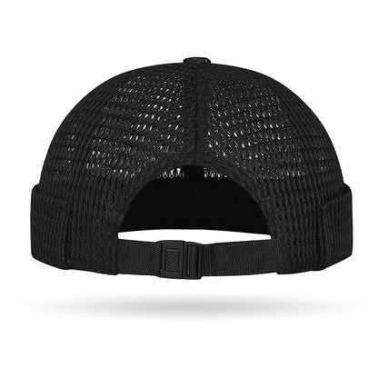 Men’s Breathable Brimless Docker Hat – Lightweight Mesh Skull Cap for Summer Outdoor Wear