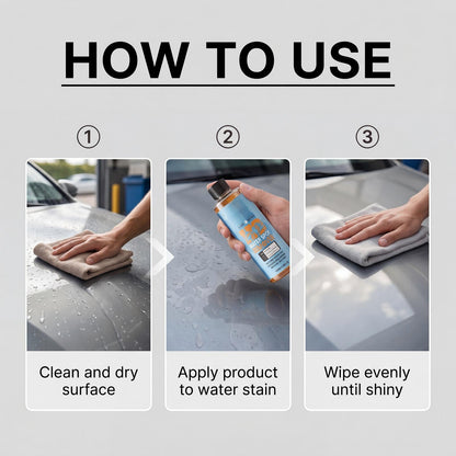 💦Heavy Duty Water Spot Remover Gel | Clear-Coat Safe Car Detailing Formula