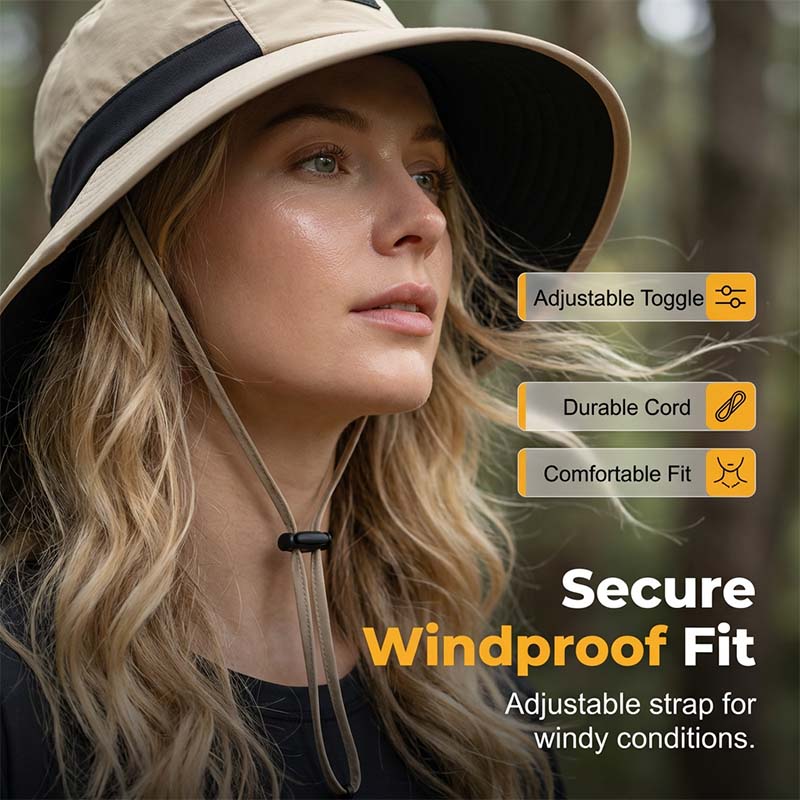 🌞Outdoor Sun Hat with Neck Flap | Breathable Wide Brim Fishing Cap✨