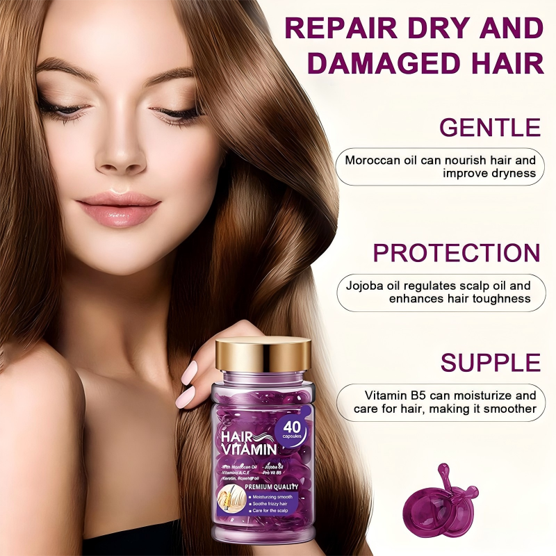 ✨Moroccan Argan Hair Serum Capsules | Anti-Brass & Heat Shield🪞