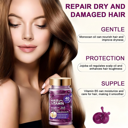 ✨Moroccan Argan Hair Serum Capsules | Anti-Brass & Heat Shield🪞