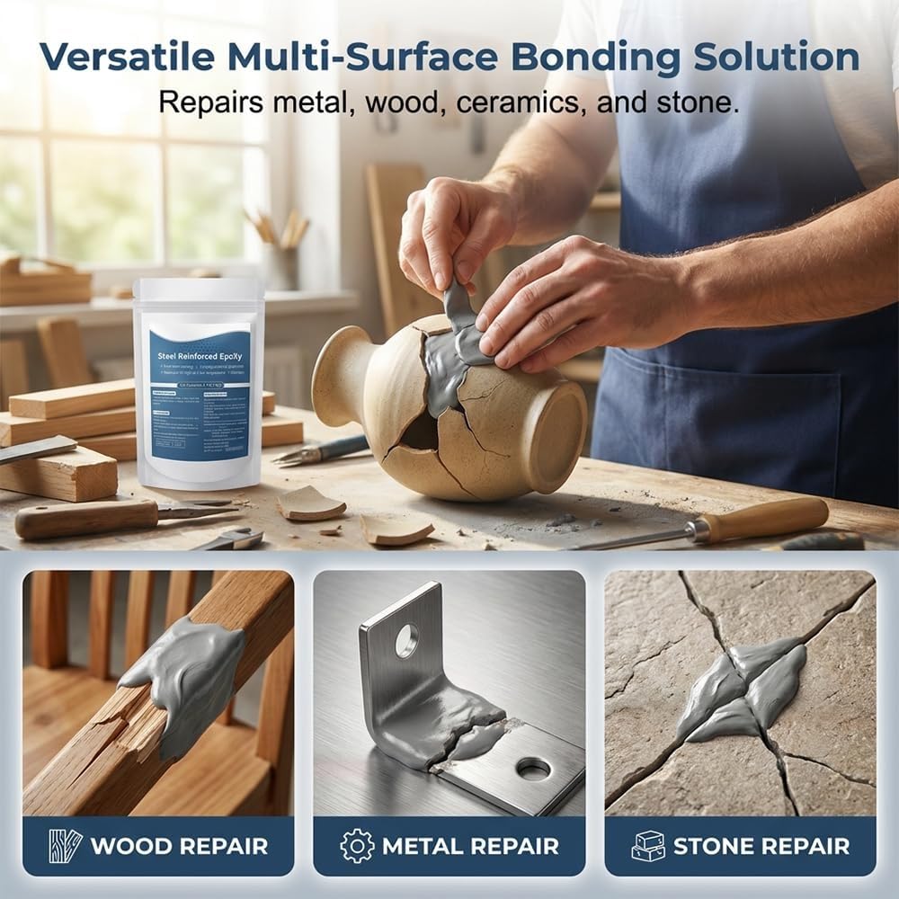 🔧Steel-Reinforced Epoxy Putty - Multi-Surface Repair Stick