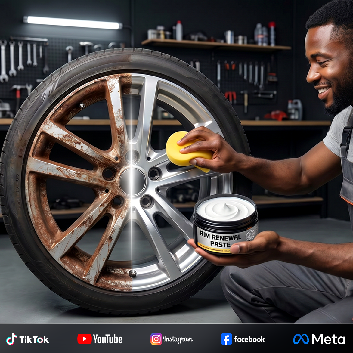 💎All-in-One Wheel Scratch Eraser & Molecular Shield Coating Paste🛡️
